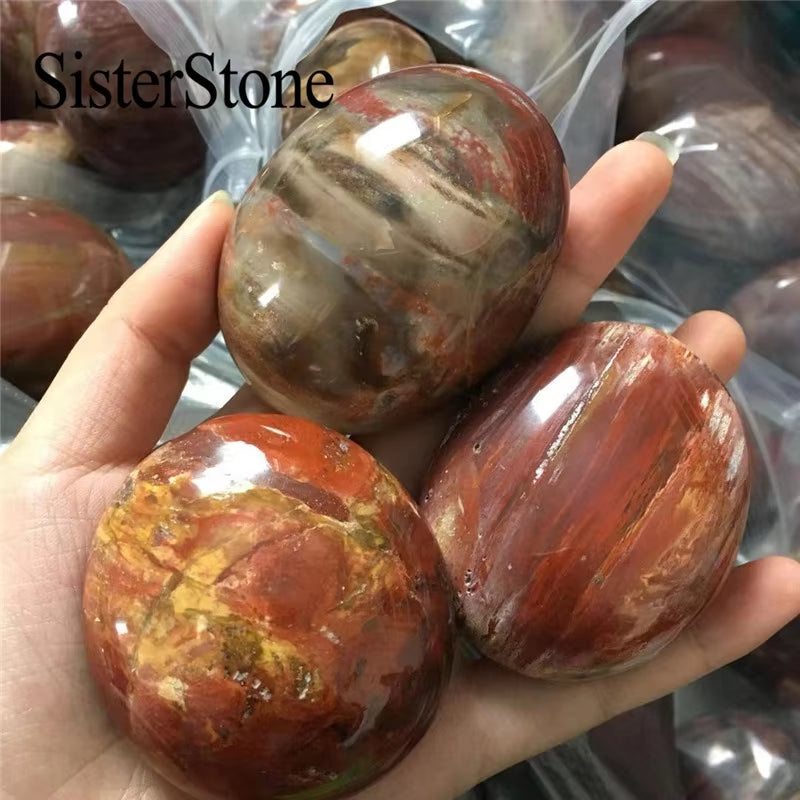 Natural Quartz Palm Crystal Minerals Polished Stones Reiki Healing Madagascar Gemstone Tumble Gift 1Pcs